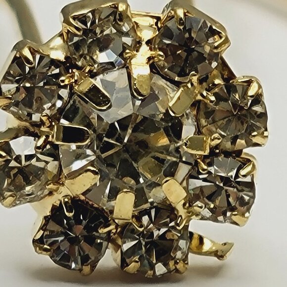Gold Tone Wedding Crystal Hairpins - Picture 2 of 10